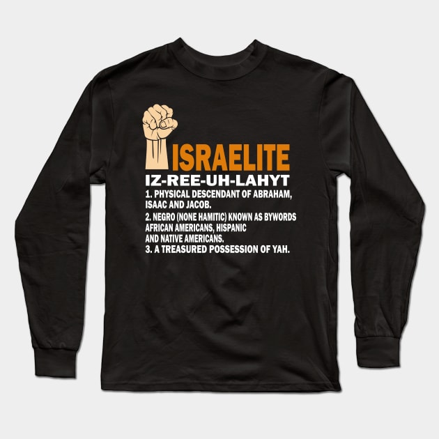 HEBREW / ISRAELITES: Israelite Definition jewish israeli pride Long Sleeve T-Shirt by Lomitasu